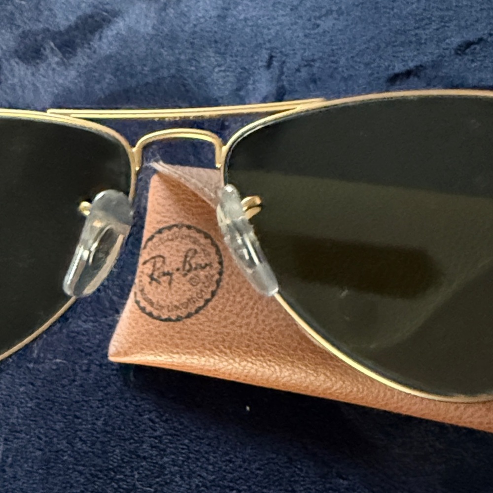Ray-Ban Jr. Gold Frame Aviator Sunglasses - Picture 8 of 8